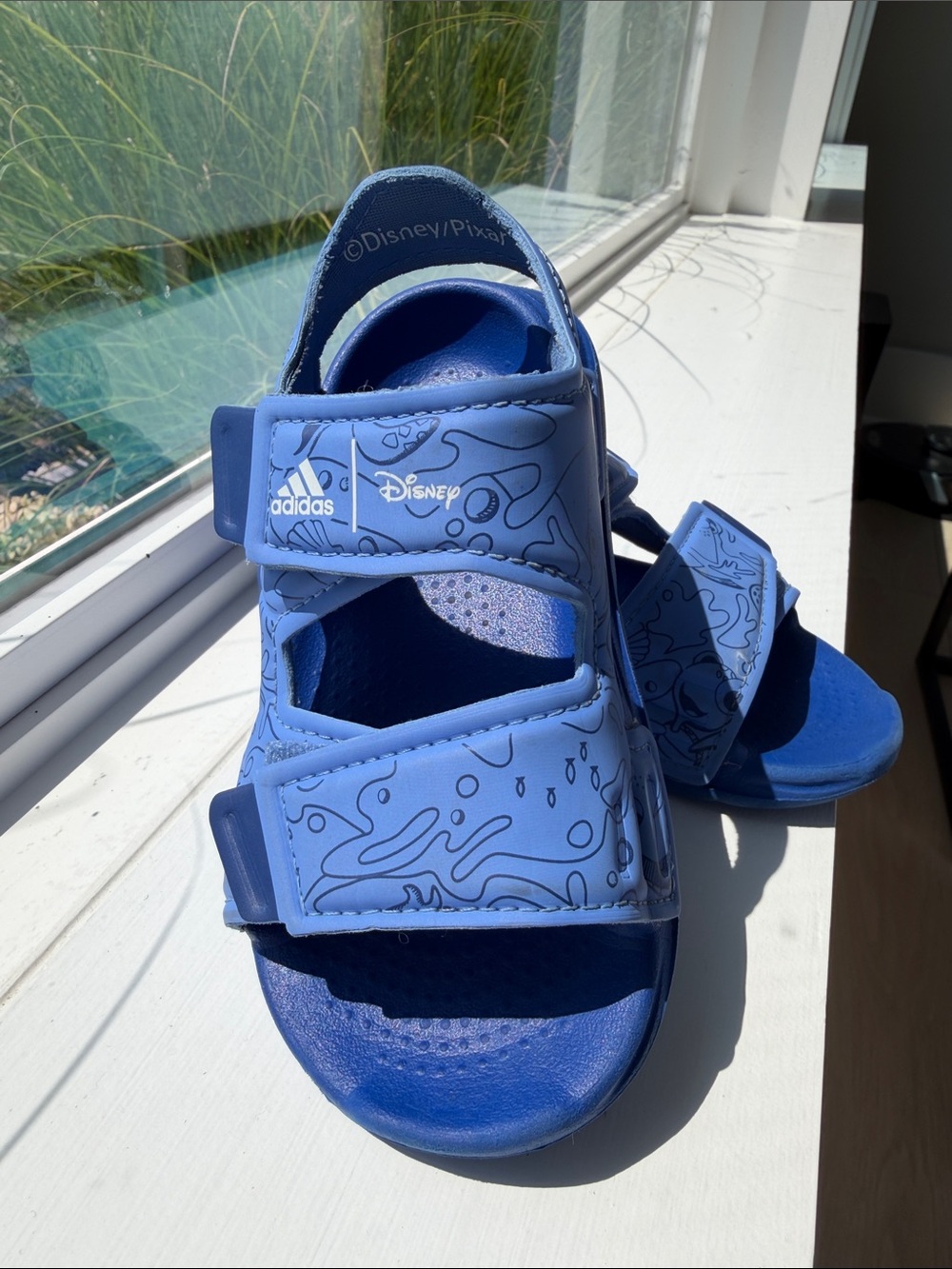 adidas Kids Blue Disney Strap Sandals